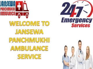 Inexpensive and Trustworthy Ambulance in Darbhanga and Gaya by Jansewa Panchmukhi