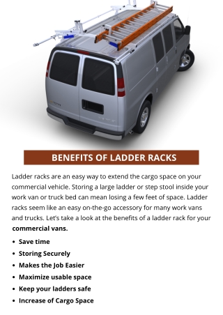 BENEFITS OF LADDER RACKS