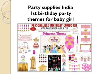 1st birthday party themes for baby girl