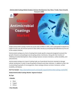 Antimicrobial Coatings Market 2022 Key Players Data and Industry Analysis