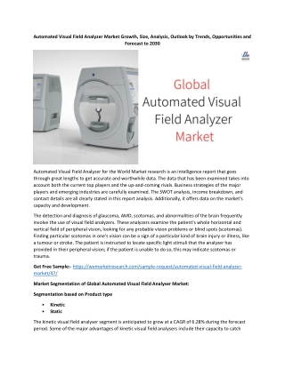 Automated Visual Field Analyzer Market 2022 Key Players Data