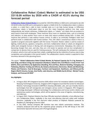 Collaborative Robot (Cobot) Market