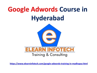 Google Adwords Course in Hyderabad