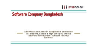 Software Company Bangladesh