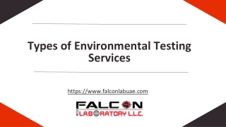 Types of Environmental Testing Services
