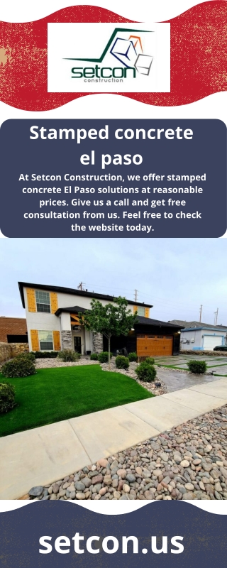 stamped concrete el paso