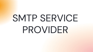 SMTP Relay Service Provider