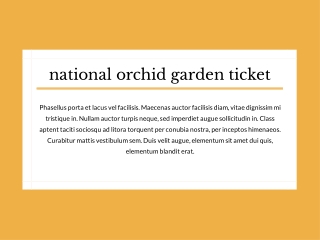 national orchid garden ticket