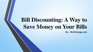 Bill Discounting