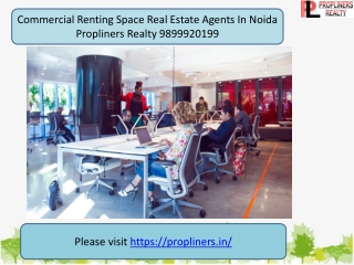 Commercial Renting Space Real Estate Agents In Noida Propliners Realty 9899920199