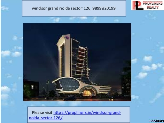 Windsor Grand Noida Sector 126  9899920199  Office On Rent