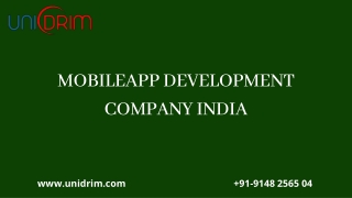 Mobileapp Development Company India