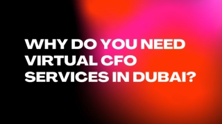 Virtual CFO Services In Dubai | #UAE