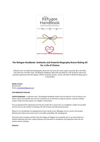 The Refugee Handbook Press Release