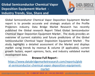 Global Semiconductor Chemical Vapor Deposition Equipment Market