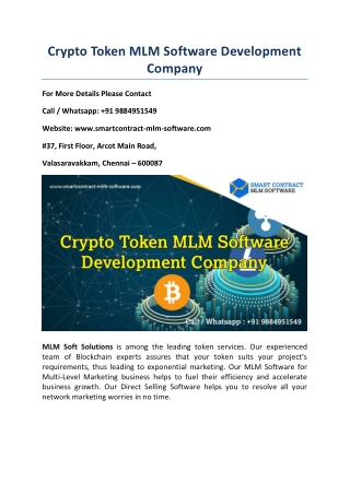 Crypto Token MLM Software Development Company