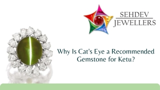 Why Is Cat's Eye a Recommended Gemstone for Ketu?