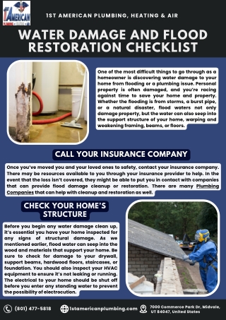 Water Damage and Flood Restoration Checklist-1