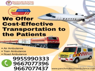 Use Unmatched Medical Appliances by Panchmukhi Air Ambulance Service in Hyderabad and