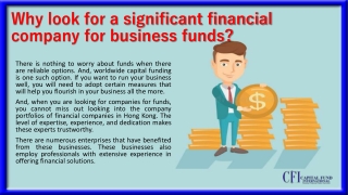Worldwide capital funding