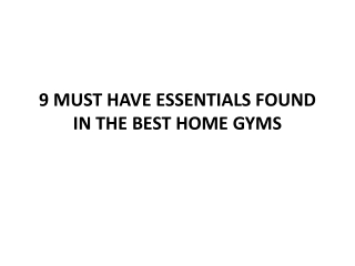 9 MUST HAVE ESSENTIALS FOUND IN THE BEST