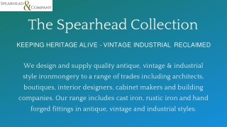 Antique Door Knockers Online - The Spearhead Collection