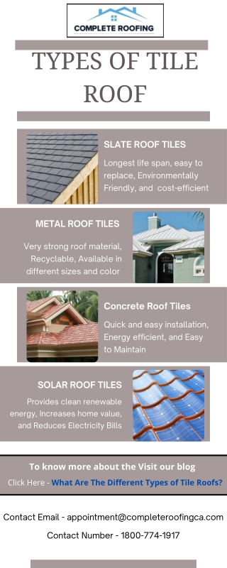 Types of tile roof
