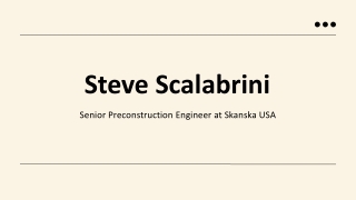 Steve Scalabrini - A Skillful and Brilliant Individual