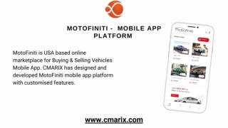 MotoFiniti - Online Buying & Selling Vehicles Mobile App Platform