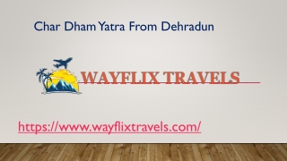 Char Dham Yatra From Dehradun