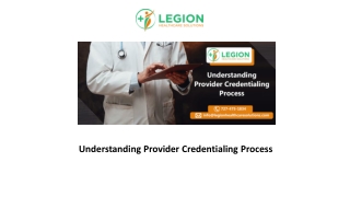 Understanding Provider Credentialing Process