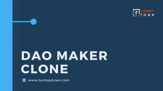 DAO Maker Clone by Turnkeytown