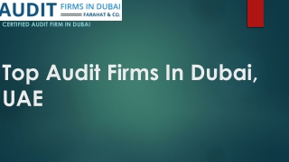 top audit firm in dubai