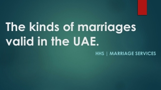 kinds of marriages valid in the UAE