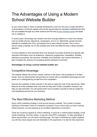 School Website Builder - Edneed