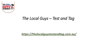 Tag and Test Perth | Thelocalguystestandtag.com.au