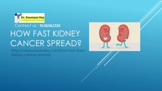 How fast Kidney Cancer spread