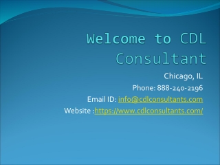 CDL Consultant - CDL Speeding Tickets