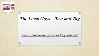 Rcd testing requirements | thelocalguystestandtag.com.au