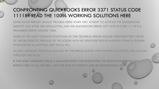 An easy way to eliminate QuickBooks Error 3371 Status Code 11118