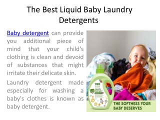 The Best Liquid Baby Laundry Detergents