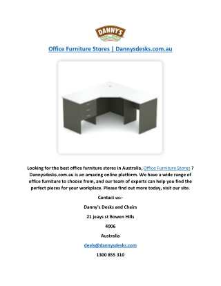 Office Furniture Stores  Dannysdesks