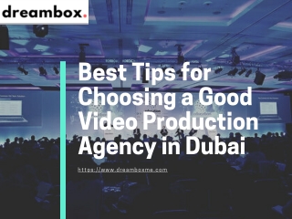 Video Production Agency in Dubai