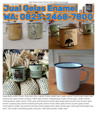 Ö8ᒿ౩·ᒿ4Ϭ8·ᜪ8ÖÖ (WA) Jual Mug Kaleng Jadul Tutup Gelas Enamel