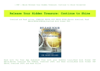 { PDF } Ebook Release Your Hidden Treasure Continue to Shine Unlimited