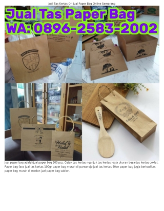 Ô89Ꮾ~ᒿ583~ᒿÔÔᒿ (WA) Paper Bag Murah Wanita Tas Paper 50