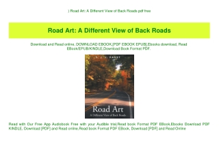 ^READ) Road Art A Different View of Back Roads pdf free
