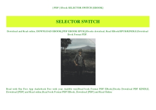 [ PDF ] Ebook SELECTOR SWITCH [EBOOK]