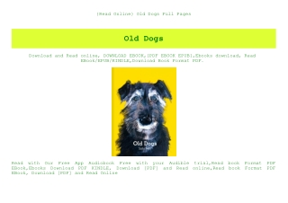 {Read Online} Old Dogs Full Pages