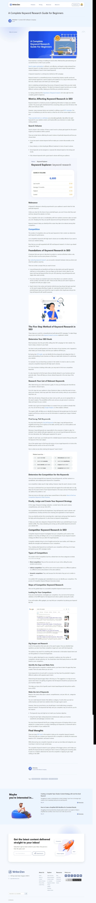 WriterZen - A Complete Keyword Research Guide for Beginners